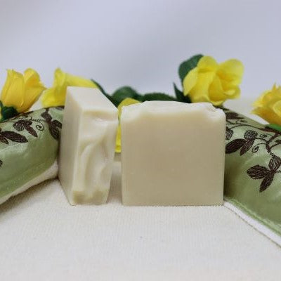 Our By the Sea Soap Shoppe Tea and Ginger soap has a lovely, delicate fragrance. It is made with potato water, giving you extra nutrients for your skin. Moisturizing, handmade in Prince Edward Island, vegan, natural ingredients. $7.00 each, 3 for $20.00